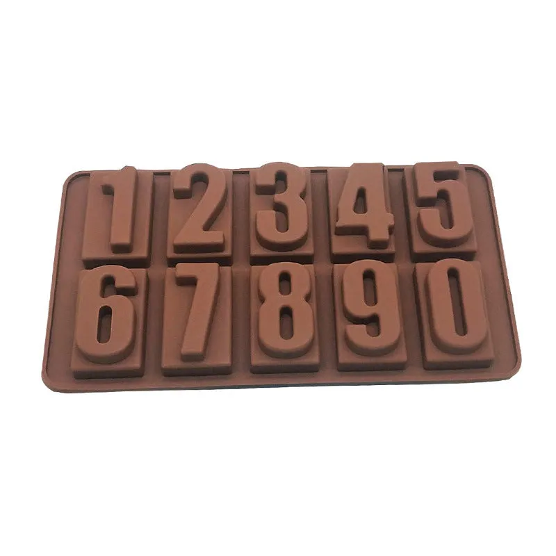 10pc Silicone Mold Chocolate Mold High Temperature Resistance Edible Silicon