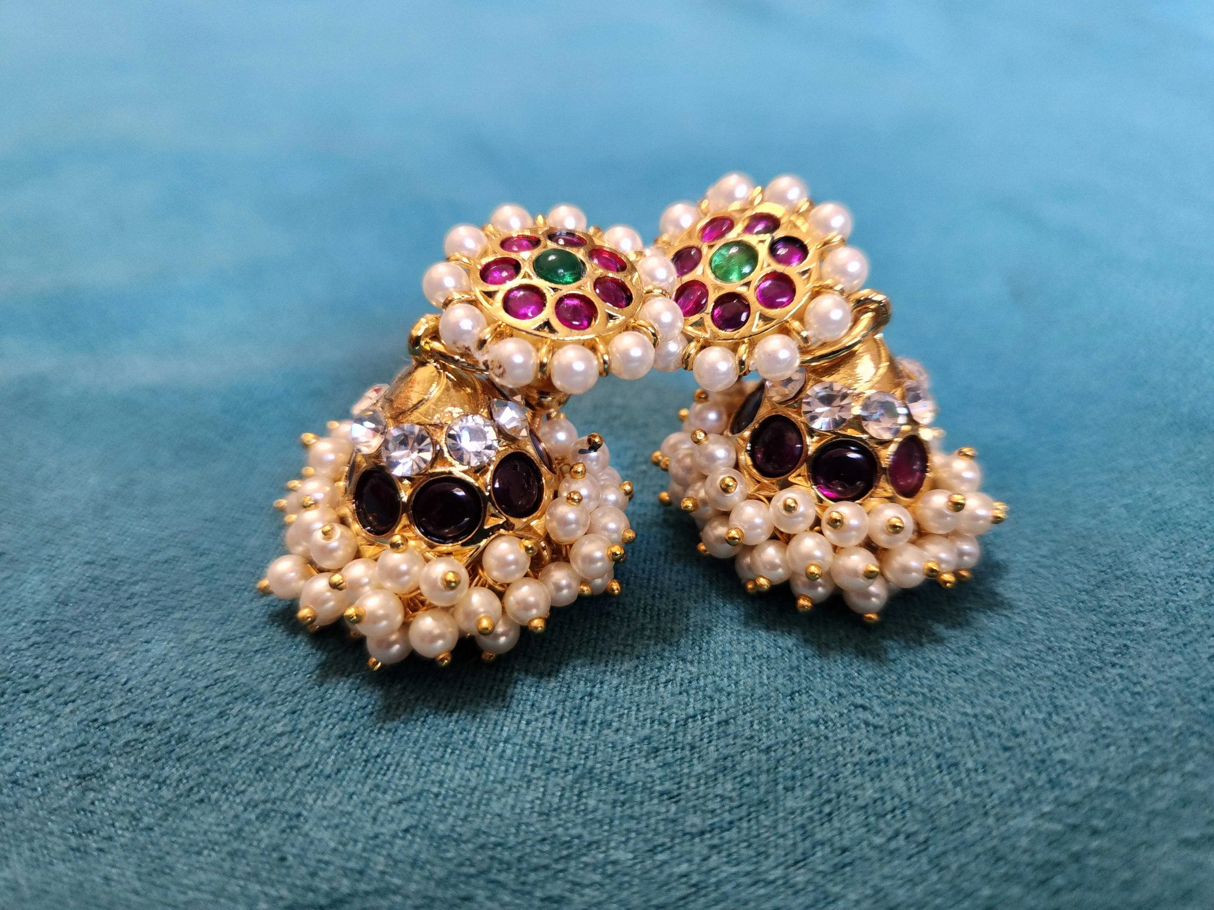 2 Line Jhumka/Jimmikki  | Margam Jewelry