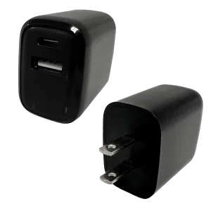 AC Wall Charger Dual Port USB / USB-C 20 Watts - 12 Pieces Per Pack 24675