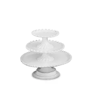 Adelaide Three Level Cake Stand by Astier de Villatte, 22cm