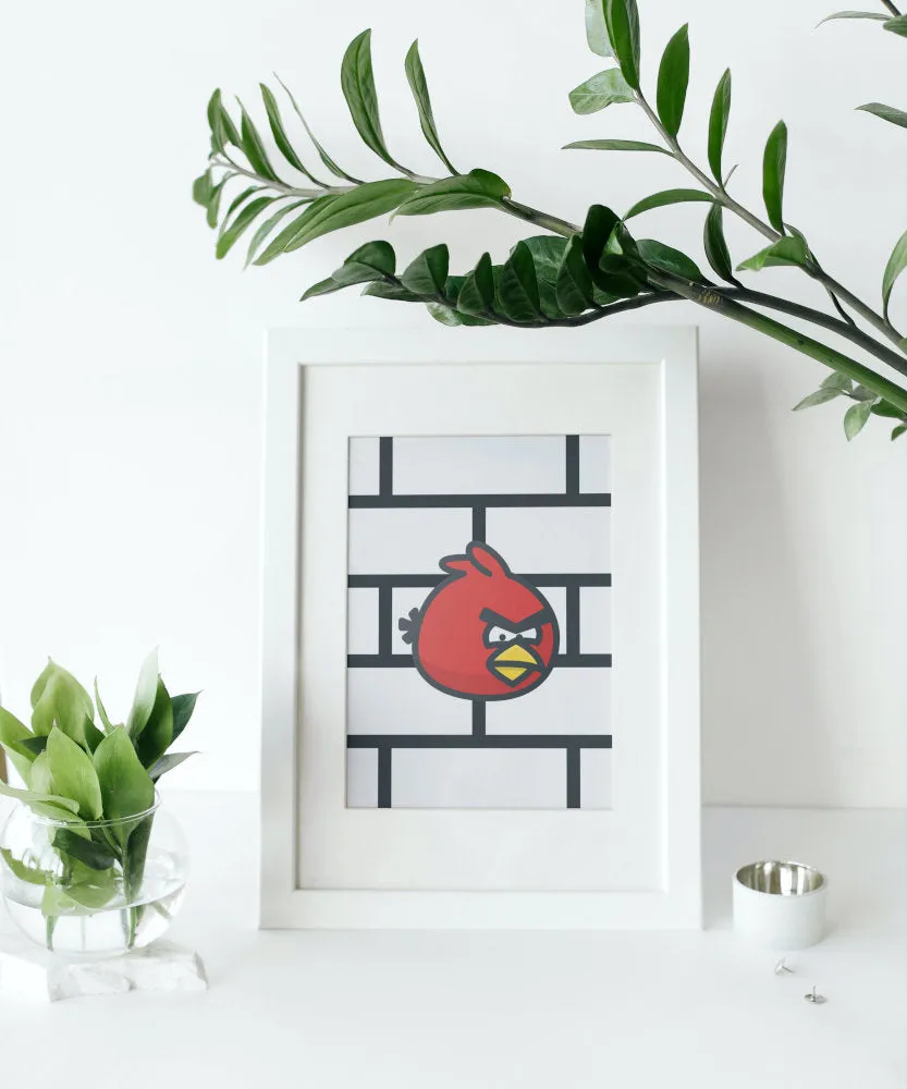 Angry Bird Pokemon Poster Set Of 3 PRINTABLE ART, Gaming Poster, Retro Game Poster, Pokemon Printables, Video Game Posters, Pokemon Go, Pikachu