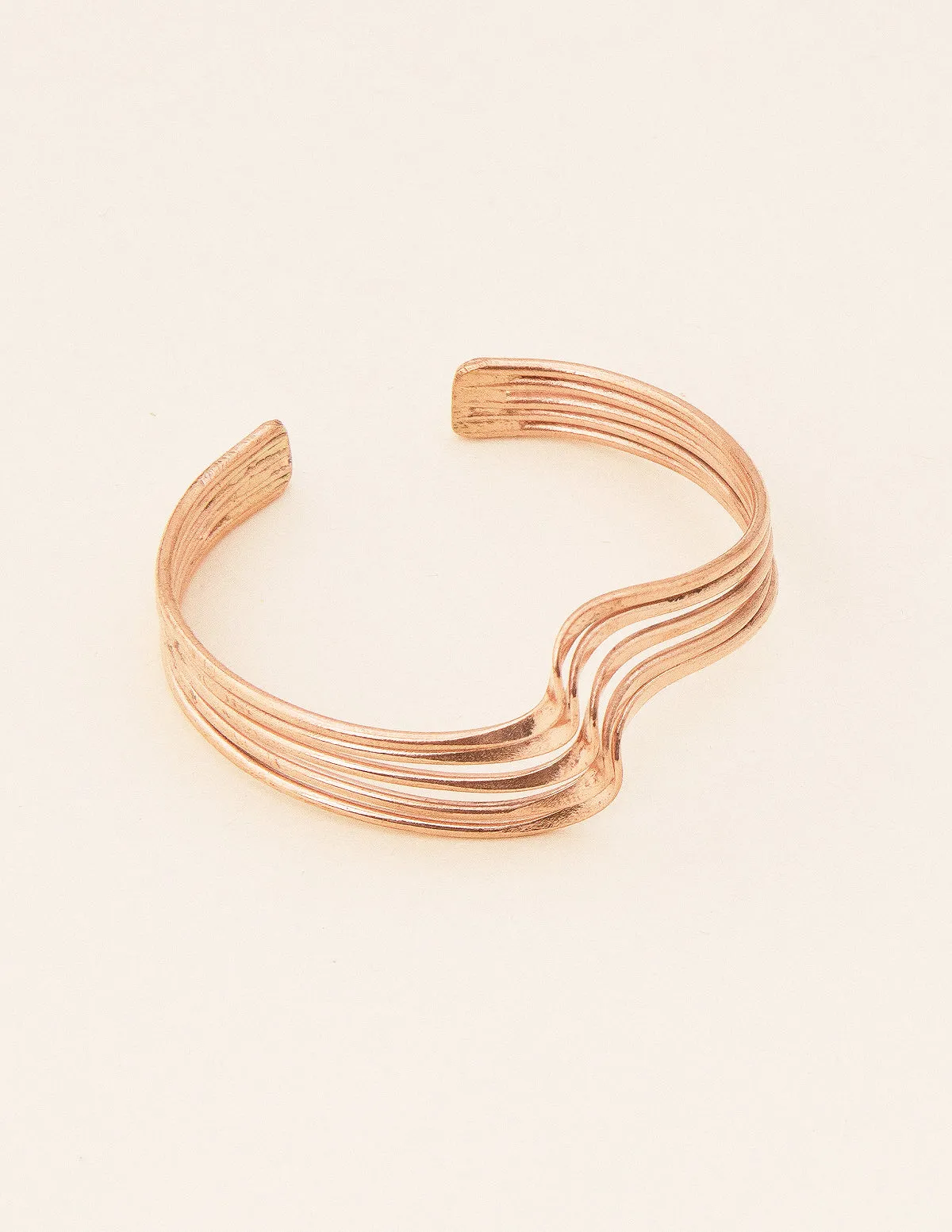 Artisan Copper Wave Cuff