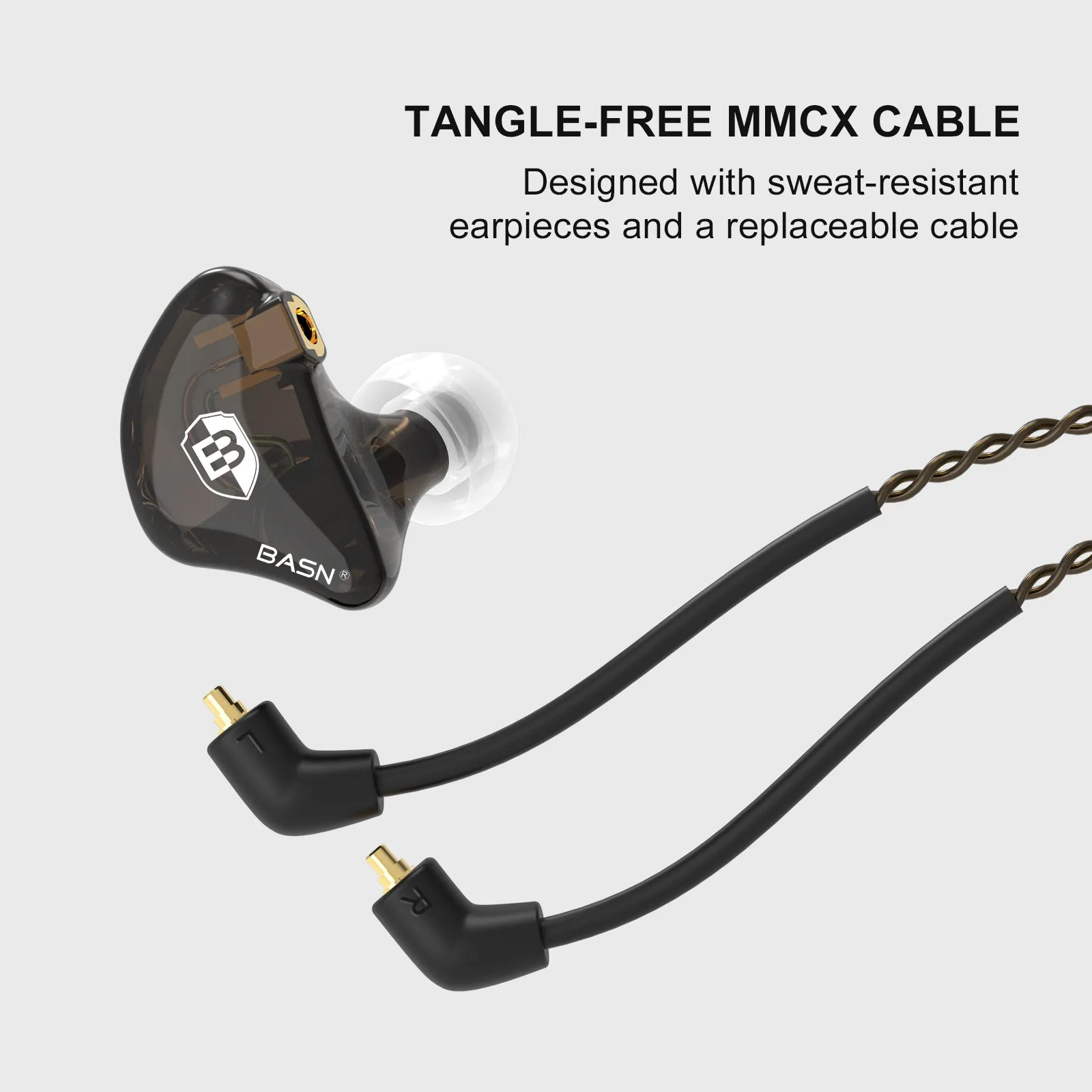 BASN Bsinger 2nd Generation In Ear Monitor Headphones (Brown)