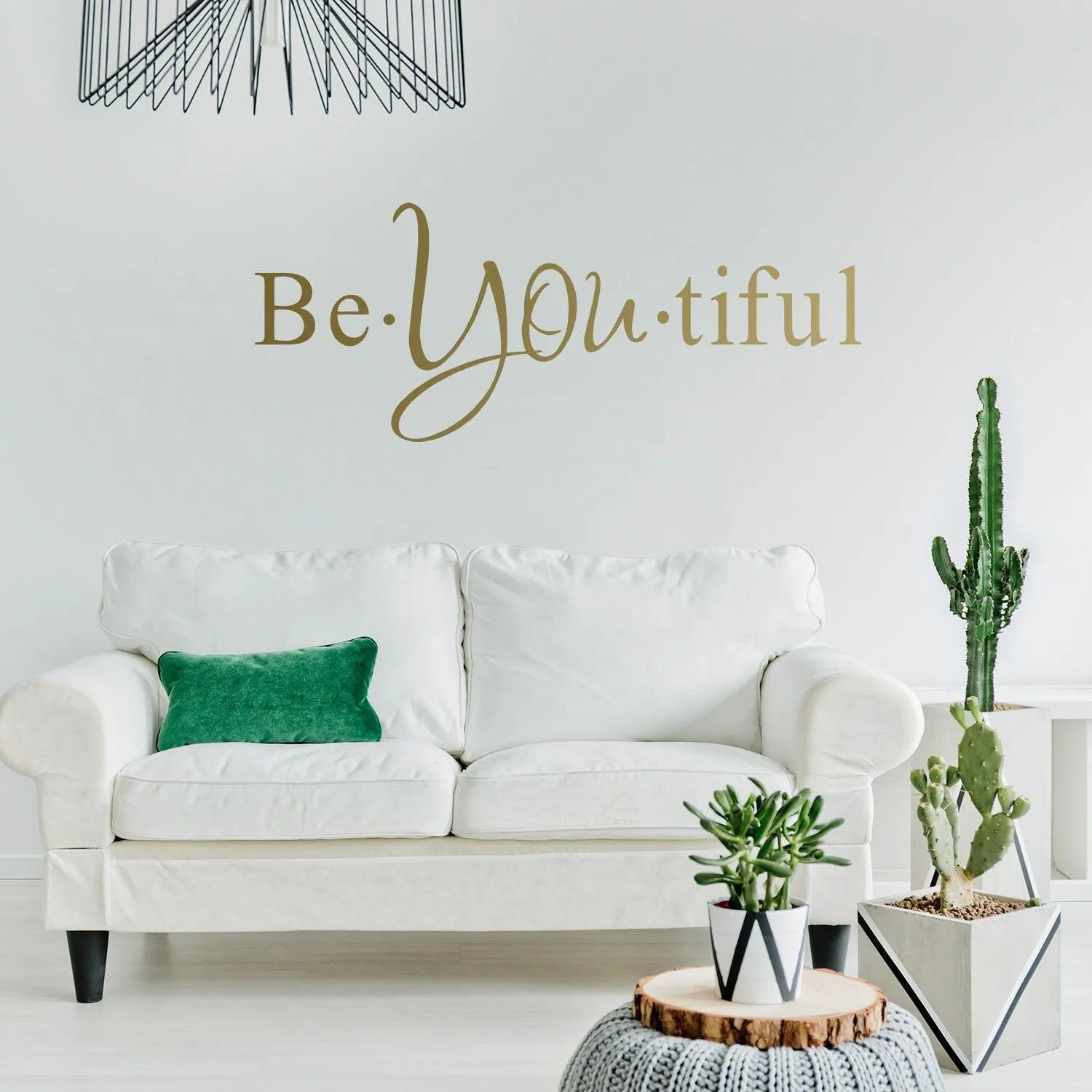 Beautiful Quote Wall Sticker - Be You Own Kind Of Tiful Beyoutiful Art Vinyl Decal