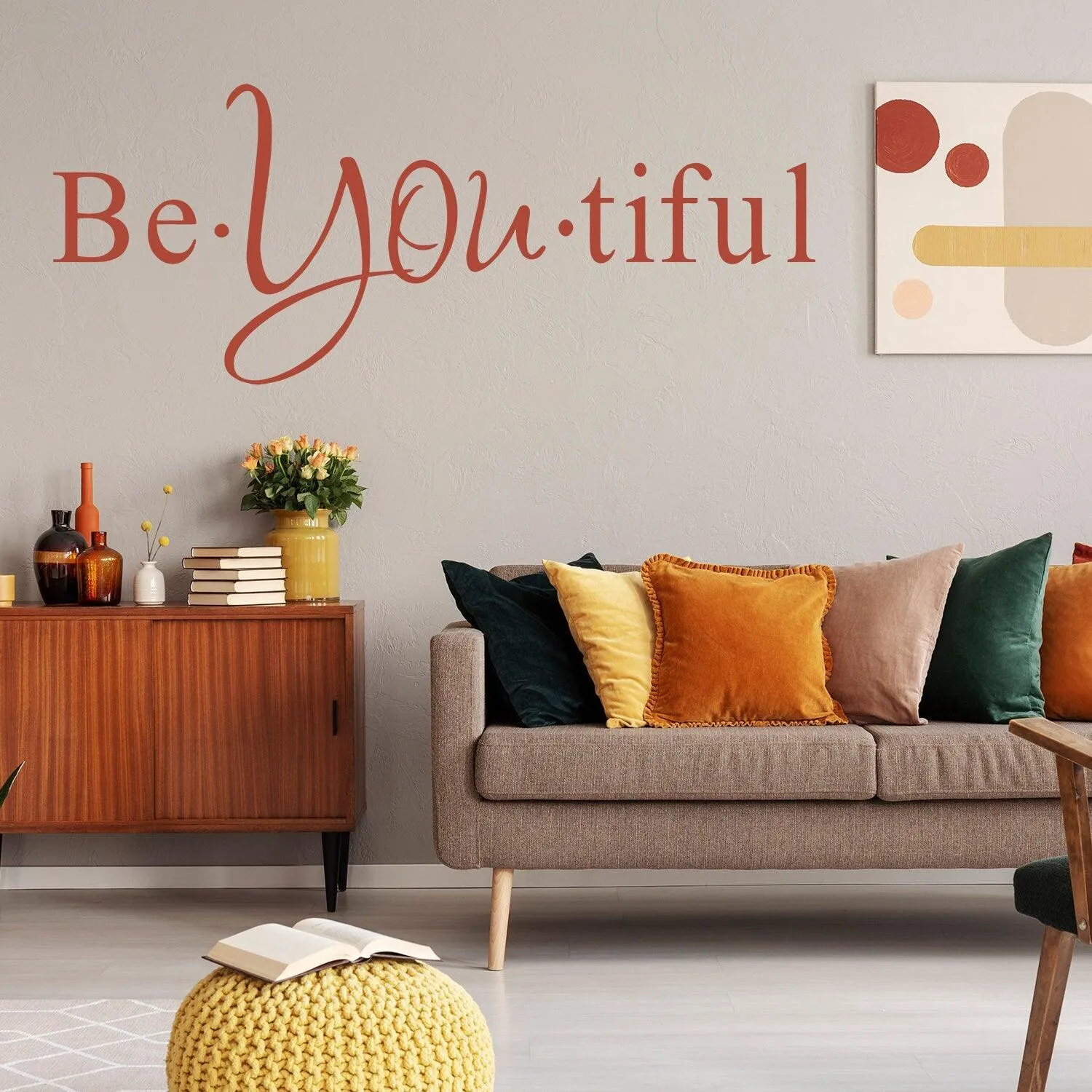 Beautiful Quote Wall Sticker - Be You Own Kind Of Tiful Beyoutiful Art Vinyl Decal