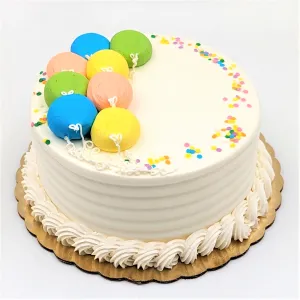 Birthday Cake - Buttercream and Balloons