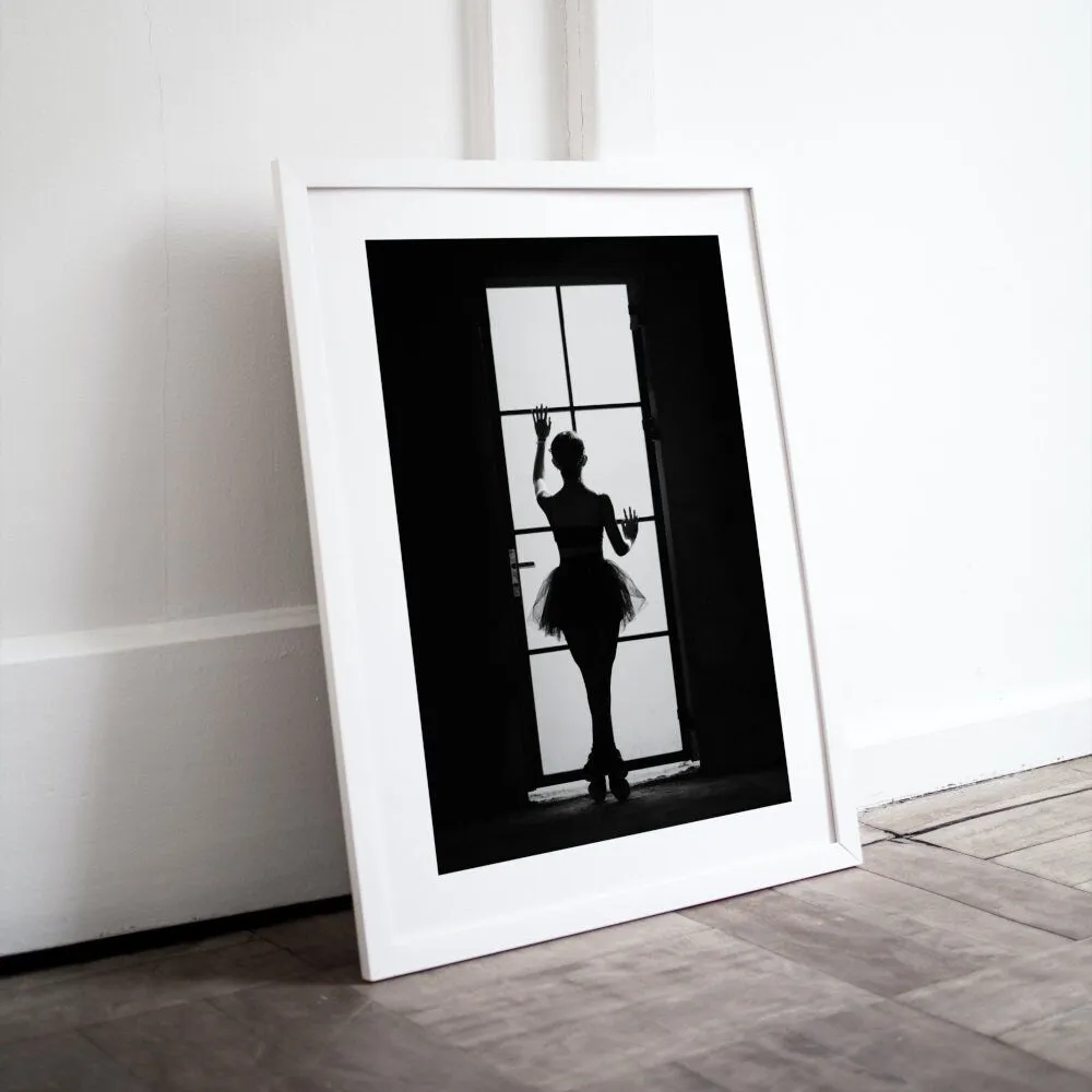 Black And White Ballerina Poster INSTANT DOWNLOAD Art Print, Sports Prints, Ballerina Wall Art, Athlete Poster, Black And White Prints, Ballet Core