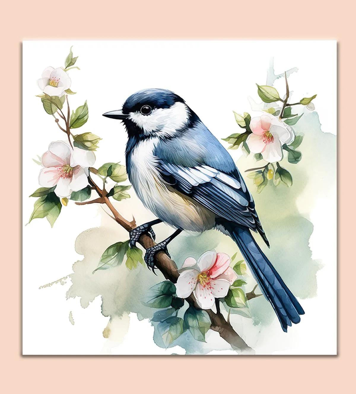 Blossoming Blue: A Tranquil Garden Companion