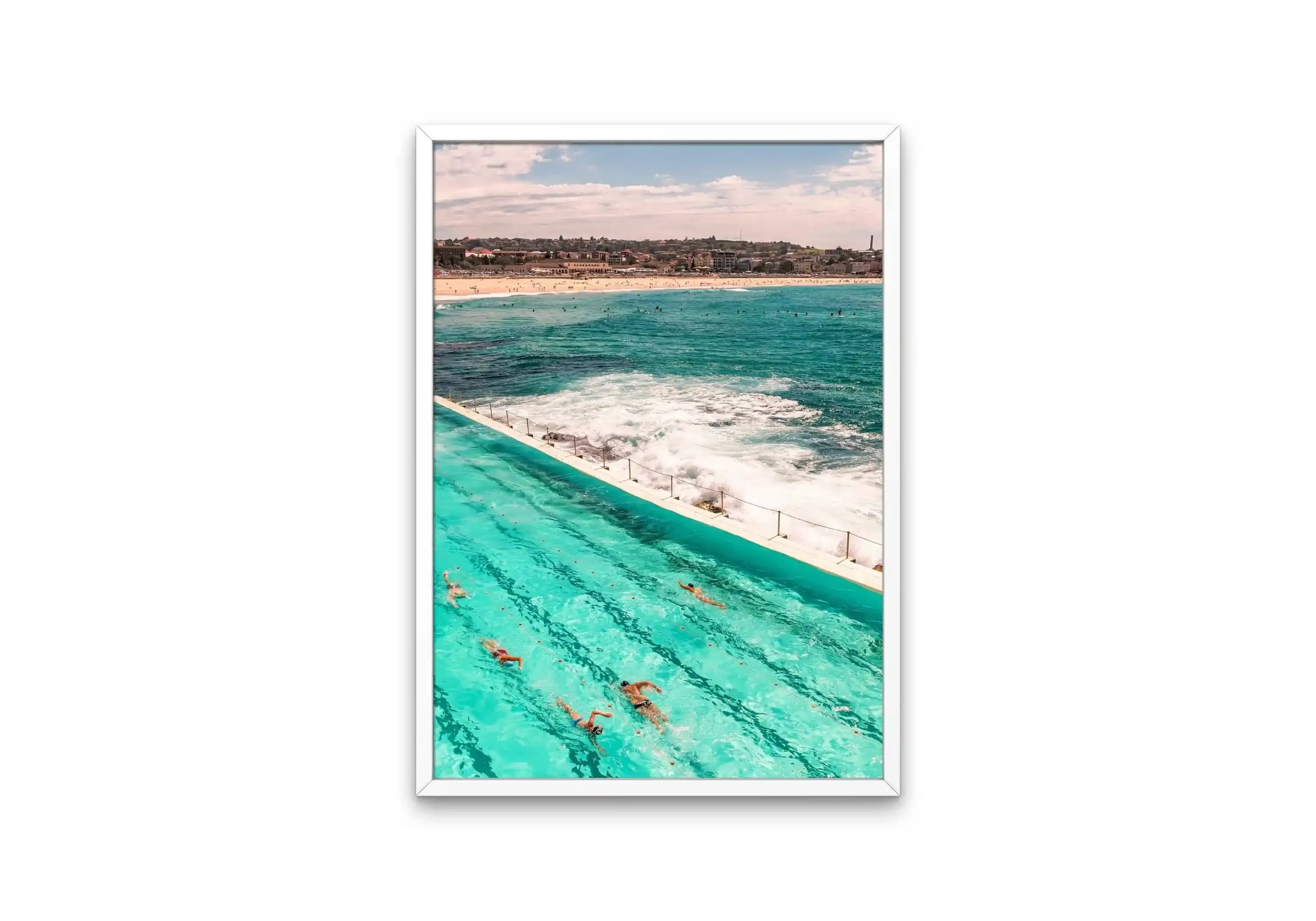 Bondi Beach Poster INSTANT DOWNLOAD Art Prints, One Piece Wall Art, Bondi Beach, Coastal Print, Surfing Poster, Aerial Beach Print, Sydney Australia