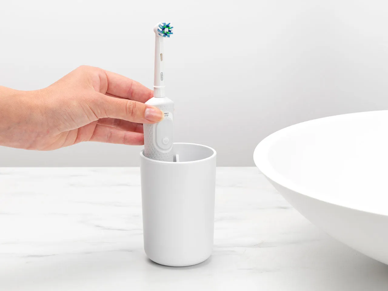 Brabantia ReNew Toothbrush Holder with insert, White