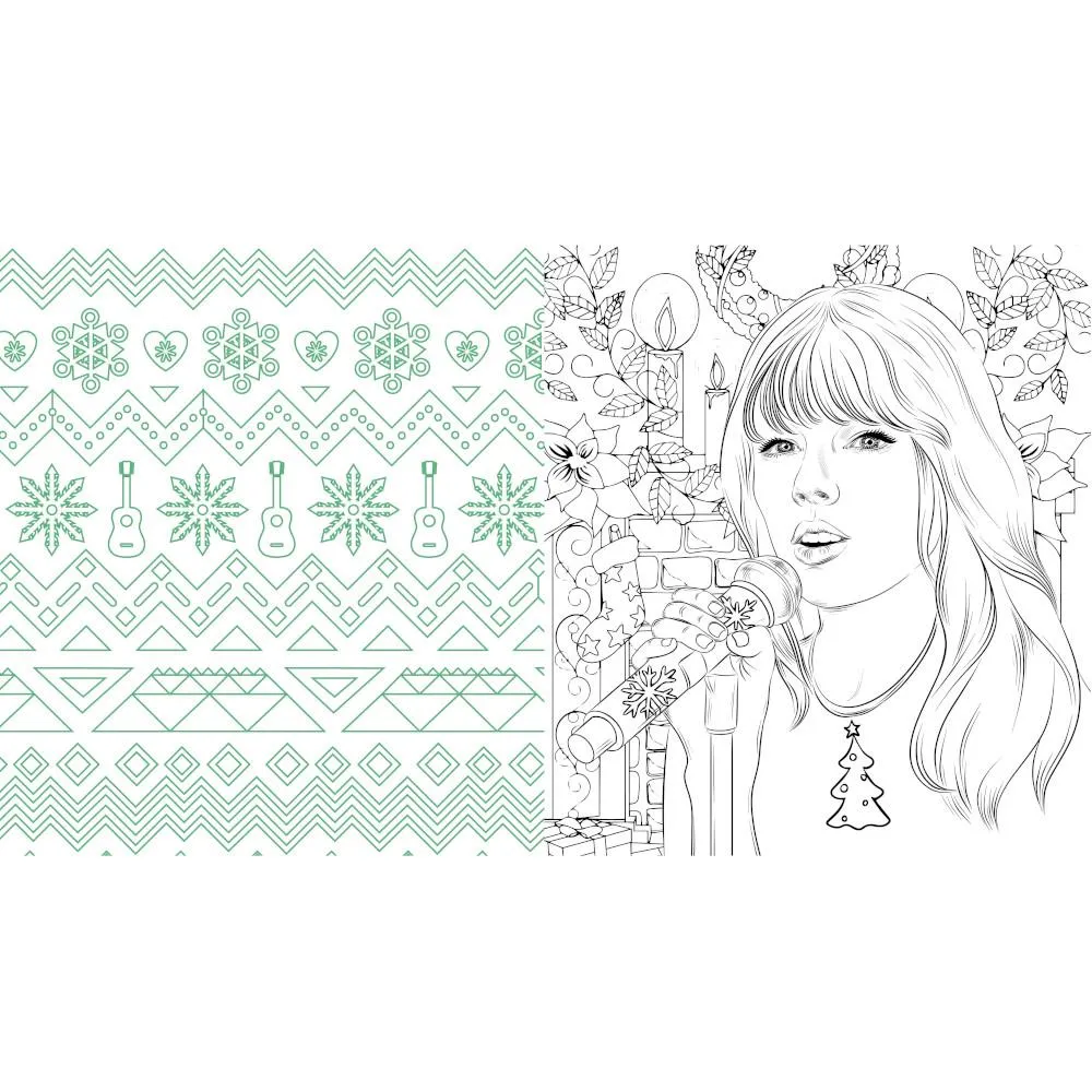 Chartwell Books Unofficial Taylor Swift Christmas Coloring Book