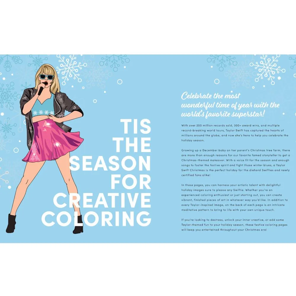 Chartwell Books Unofficial Taylor Swift Christmas Coloring Book