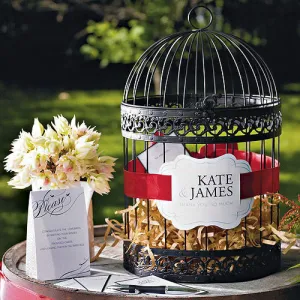 Classic Round Decorative Birdcage - Black