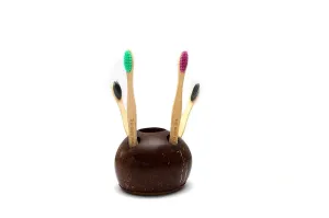 Coconut Shell Tooth Brush Stand