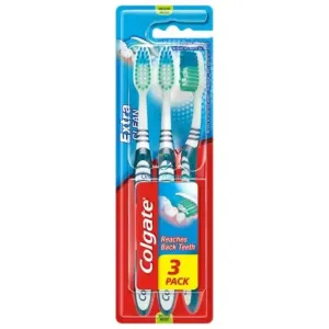 Colgate Extra Clean Toothbrush - 3 Pack Medium