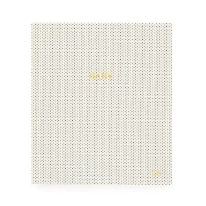 Cream and Black Pindot Baby Book