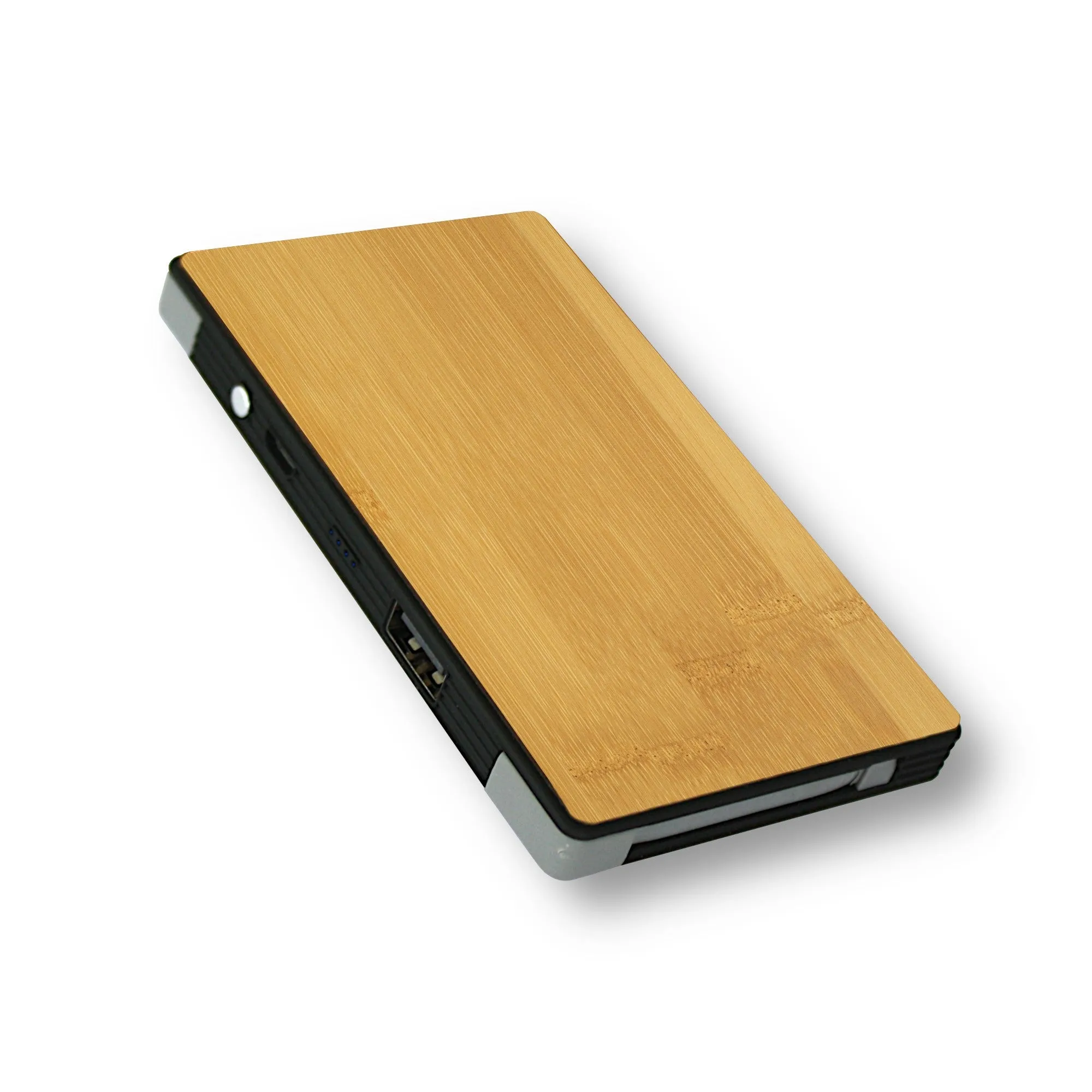 Customizable Slim-Dual Wooden Power Bank