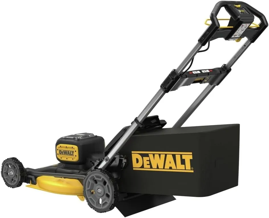 DEWALT 20-Volt MAX 21.5 in. Lithium-Ion Battery Powered Walk Behind Push Mower with Two (2) 10.0 Ah Batteries and Chargers