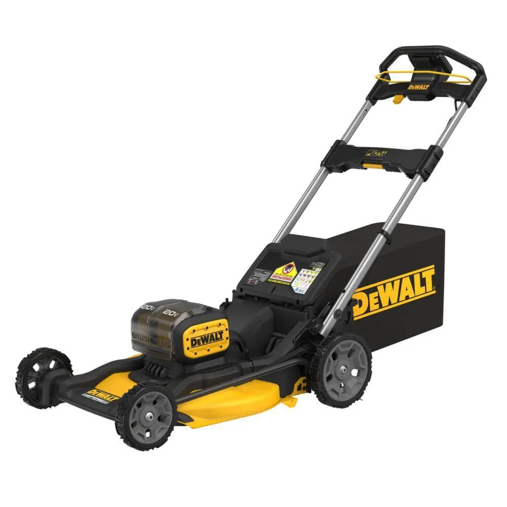 DEWALT 20-Volt MAX 21.5 in. Lithium-Ion Battery Powered Walk Behind Push Mower with Two (2) 10.0 Ah Batteries and Chargers