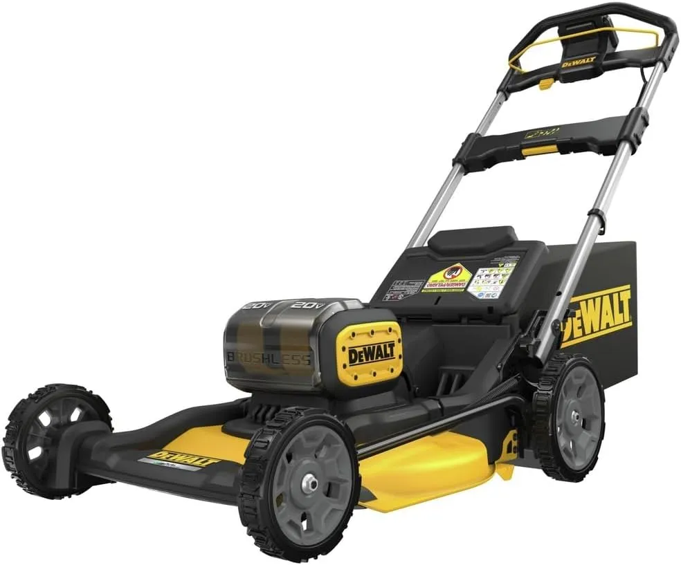 DEWALT 20-Volt MAX 21.5 in. Lithium-Ion Battery Powered Walk Behind Push Mower with Two (2) 10.0 Ah Batteries and Chargers