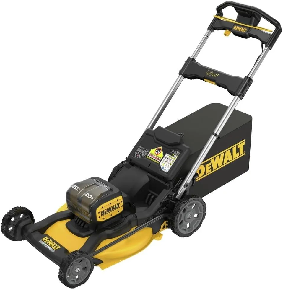 DEWALT 20-Volt MAX 21.5 in. Lithium-Ion Battery Powered Walk Behind Push Mower with Two (2) 10.0 Ah Batteries and Chargers