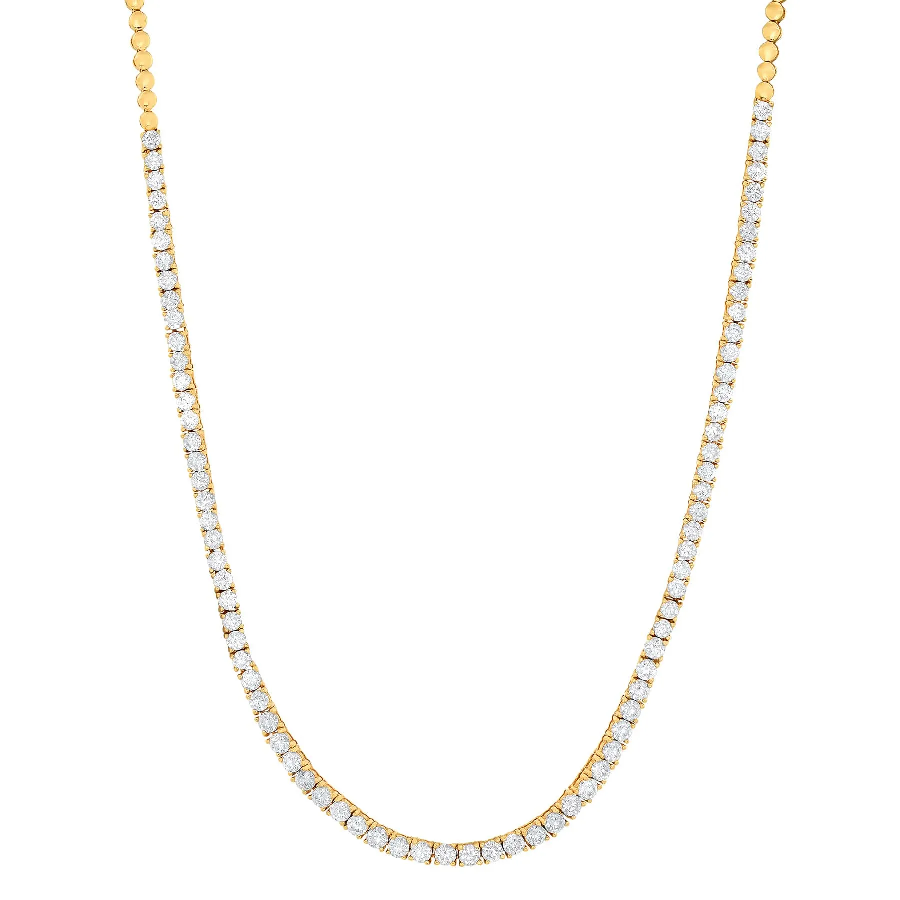 DIAMOND TENNIS NECKLACE, GOLD