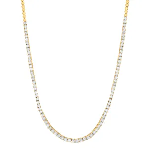 DIAMOND TENNIS NECKLACE, GOLD