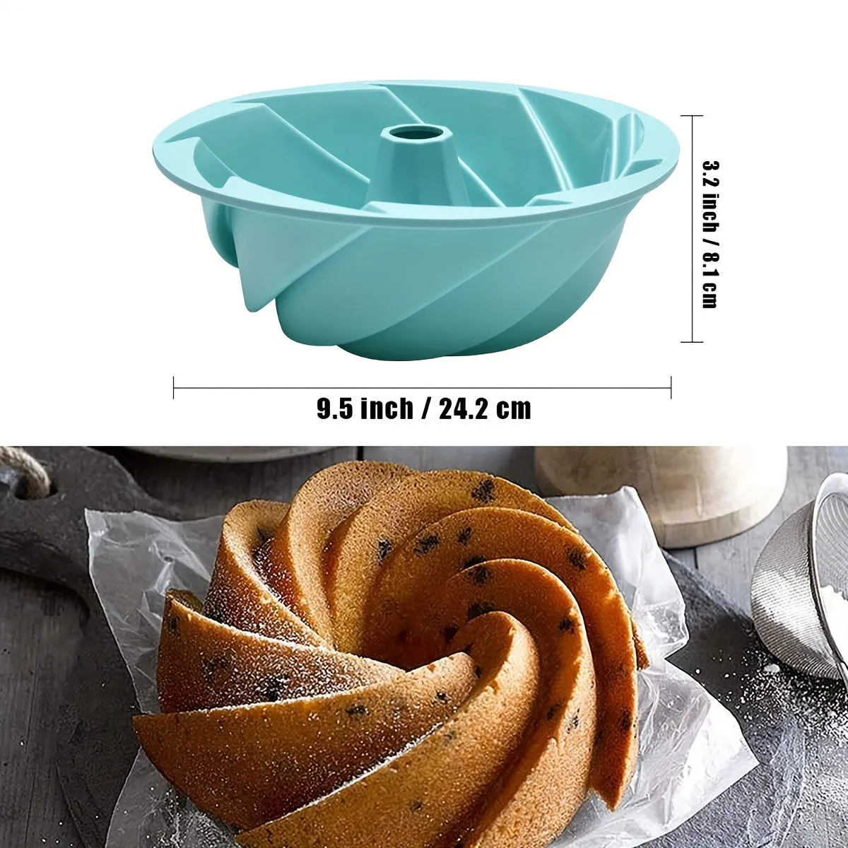 European Grade Silicone Fluted Cake Pan Bake Delectable Delights