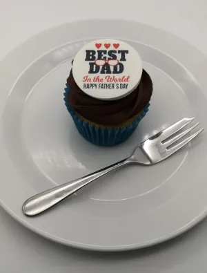 Father's Day - Design 9 - edible cake/cupcake toppers