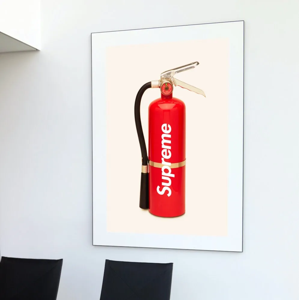 Fire Extinguisher Supreme Poster PRINTABLE WALL ART, Hypebeast Streetwear Art, Modern Wall Art, Pop Culture Wall Art, Sporty Print, Fashion Print