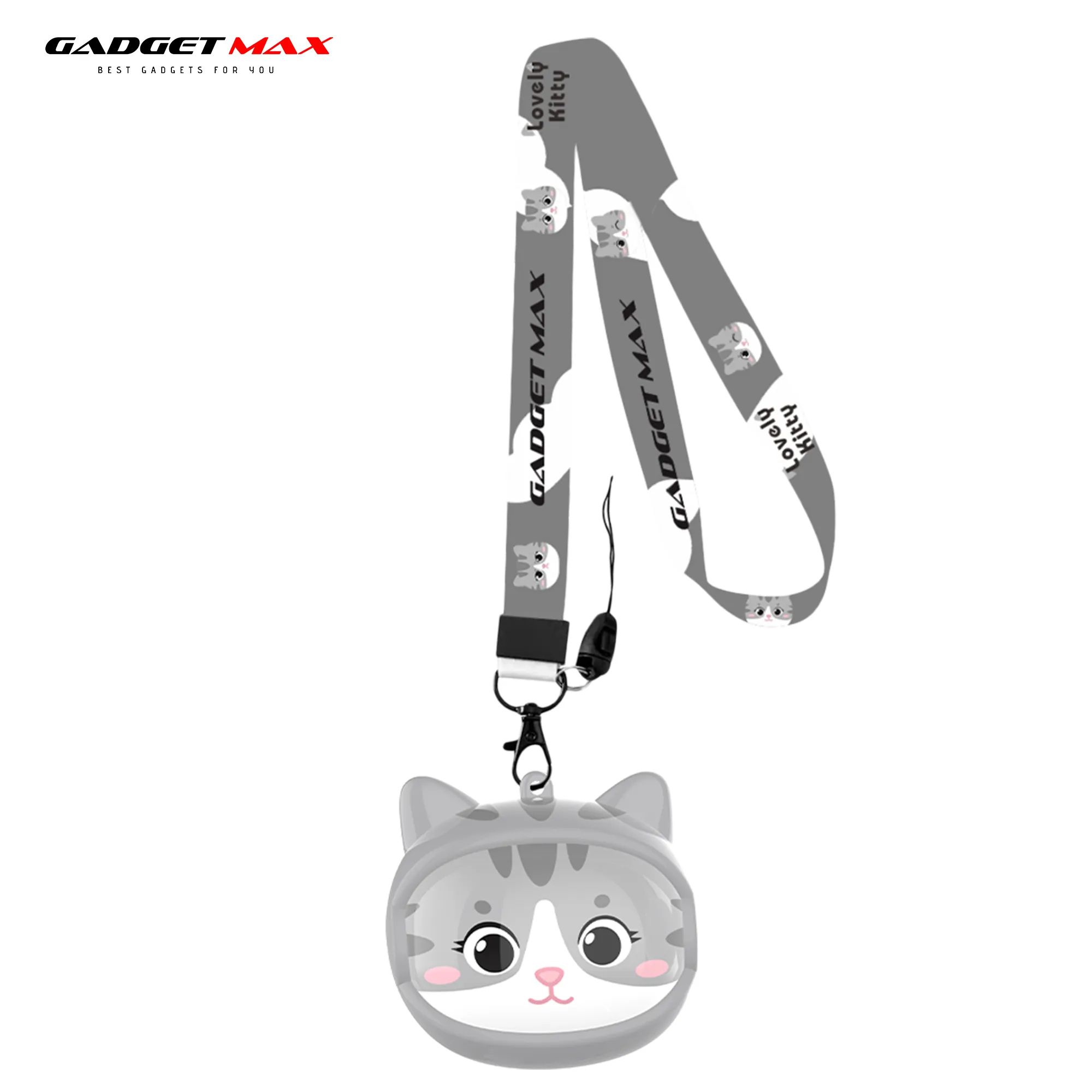 GADGET MAX GM33 LOVELY KITTY SERIES TWS Earbuds (V5.0) - GREY