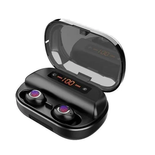 HiFi Waterproof Touch Control Headset - Bluetooth 5.0 Earphones Wireless Earbuds With Power Box for Swimmers Sports/Games