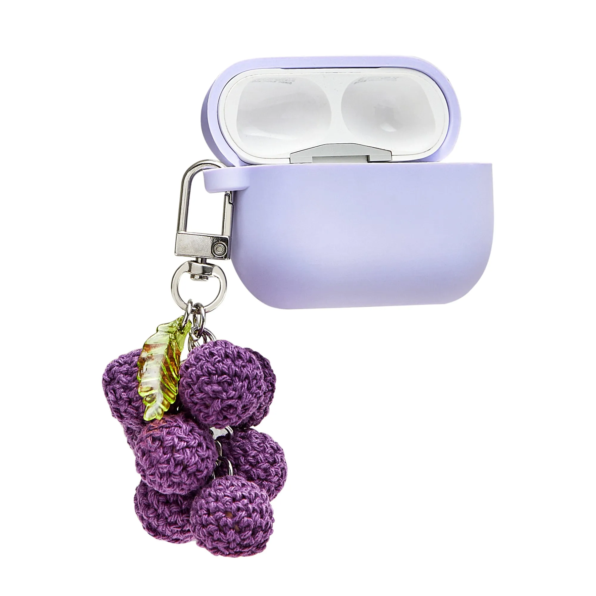 Knitted Grape Chained AirPods Case