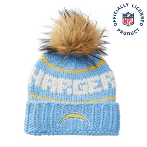 LA CHARGERS LELE SADOUGHI X NFL SKY BEANIE FAUX FUR POM