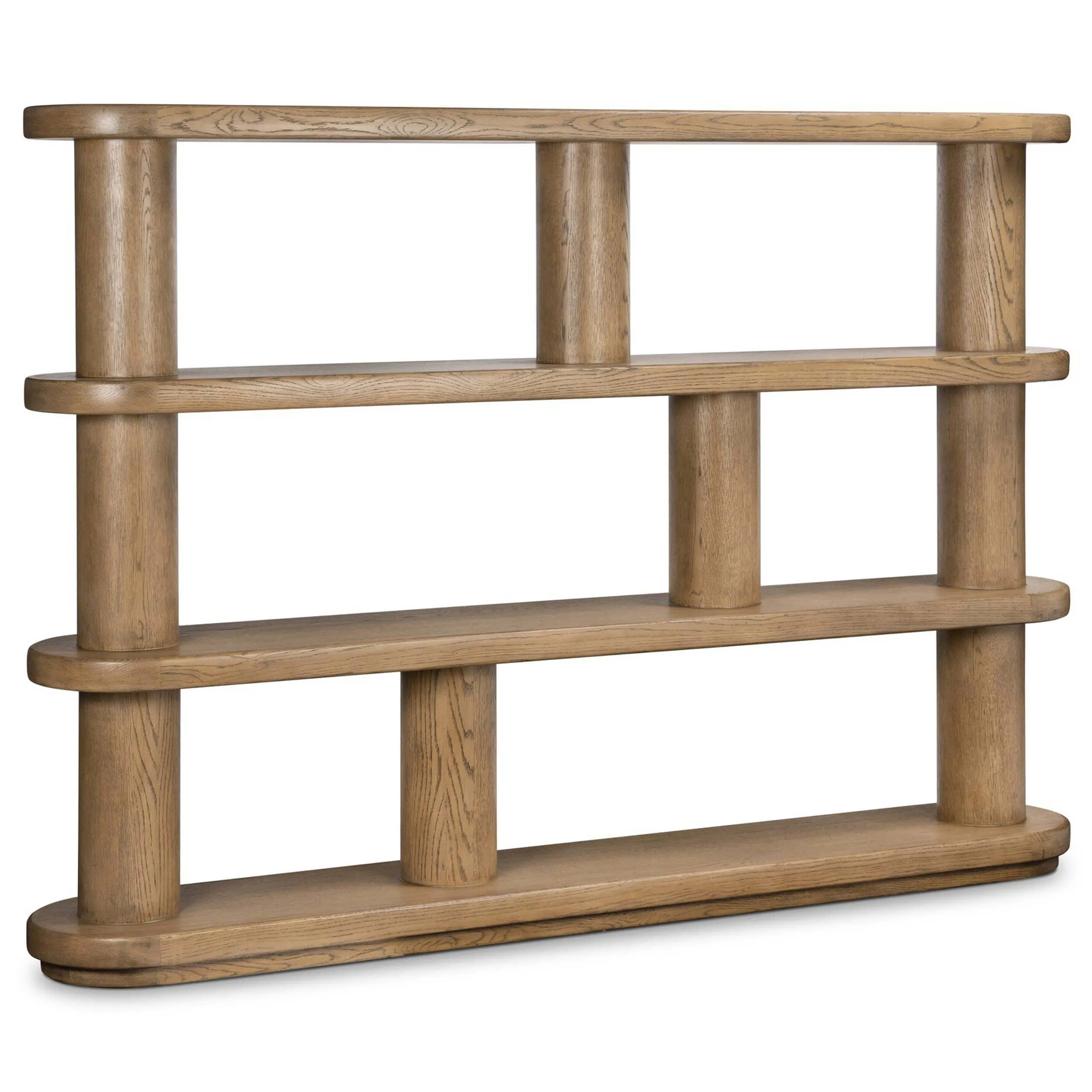 Luciana Bookcase, Smoked Oak