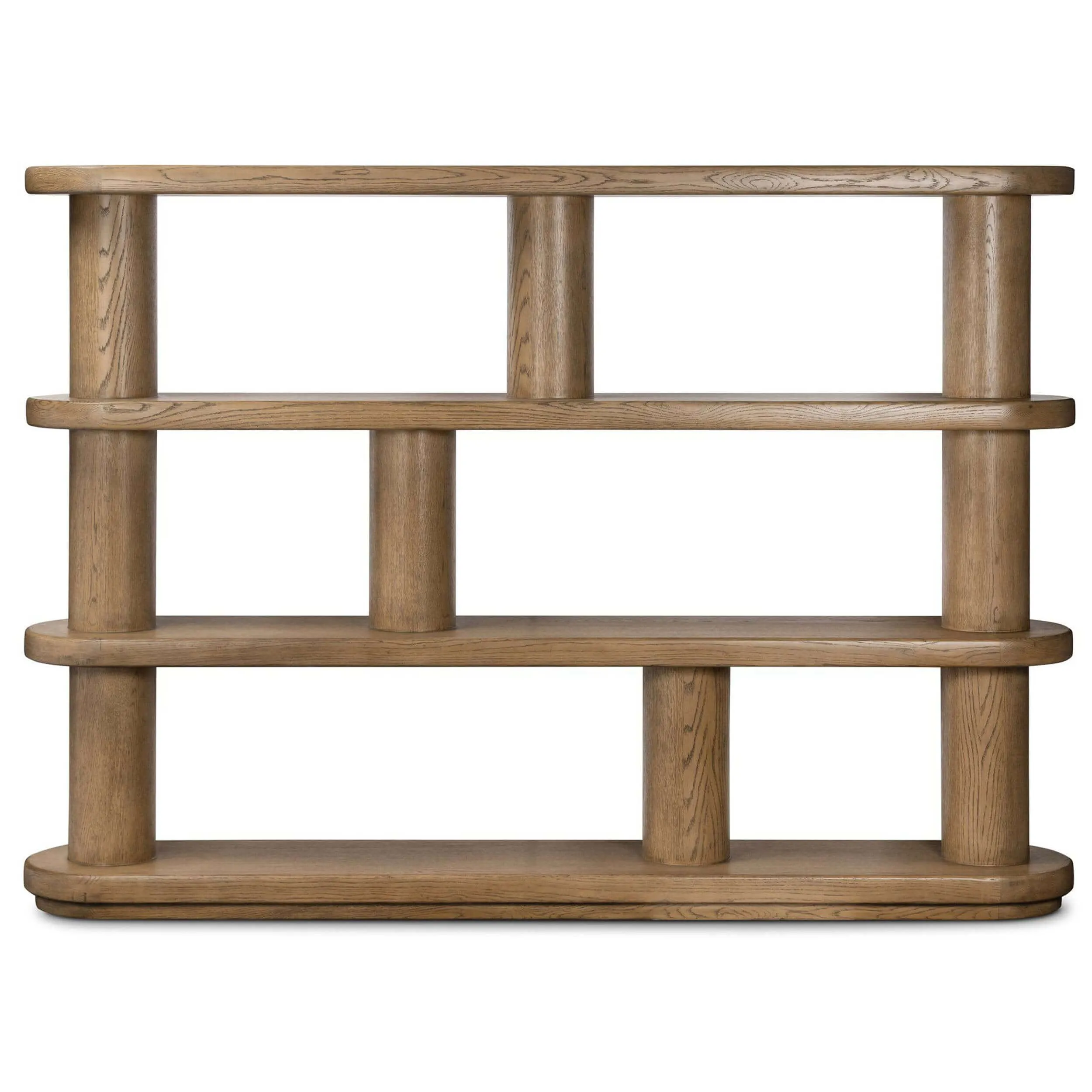 Luciana Bookcase, Smoked Oak