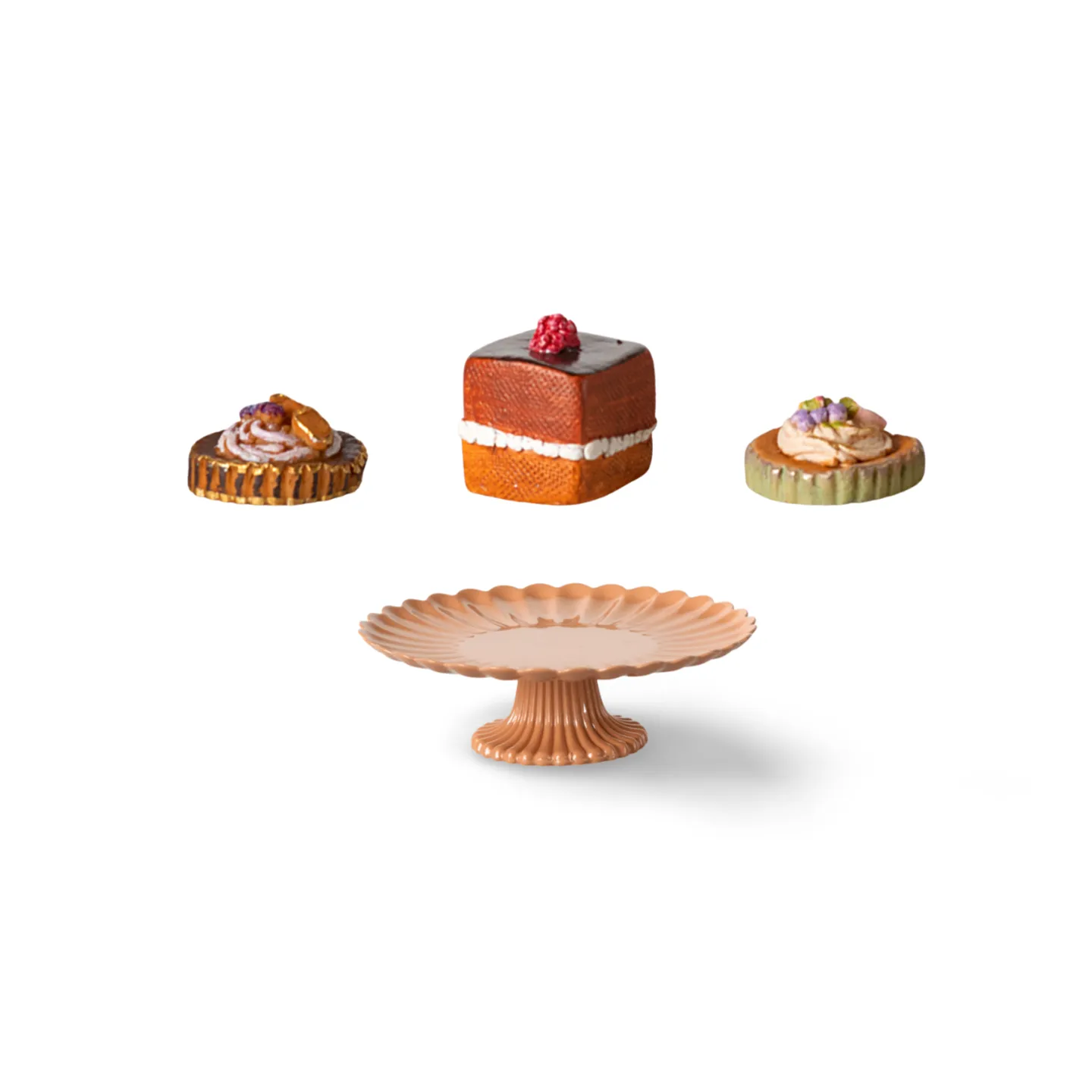 Maileg Petit Fours Cakes and Cake Stand Mini FW24 NEW ARRIVAL