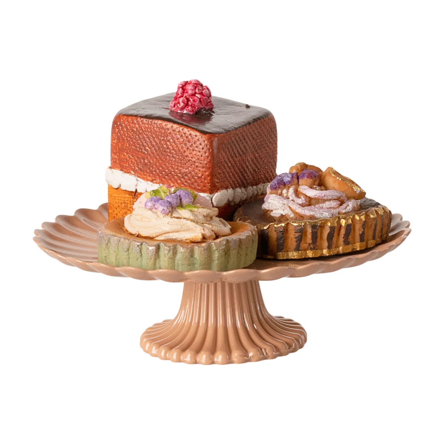 Maileg Petit Fours Cakes and Cake Stand Mini FW24 NEW ARRIVAL