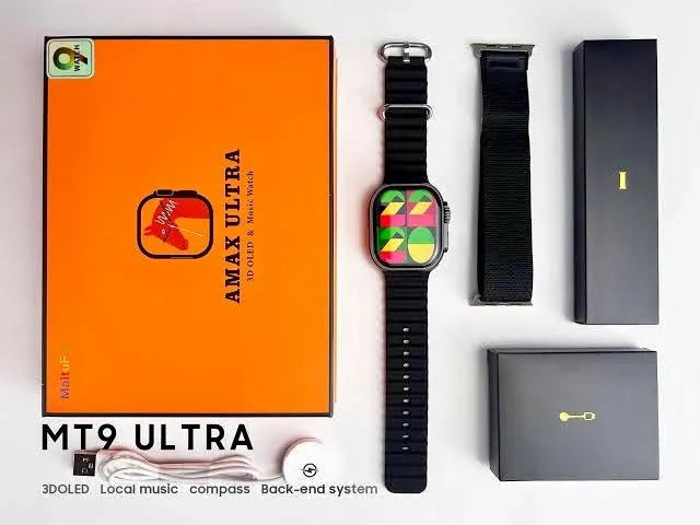 MT9 Super OLED Apple Ultra Series 8 Smartwatch For Both Men / Women 2.2 - HD Screen {Like Never Before}