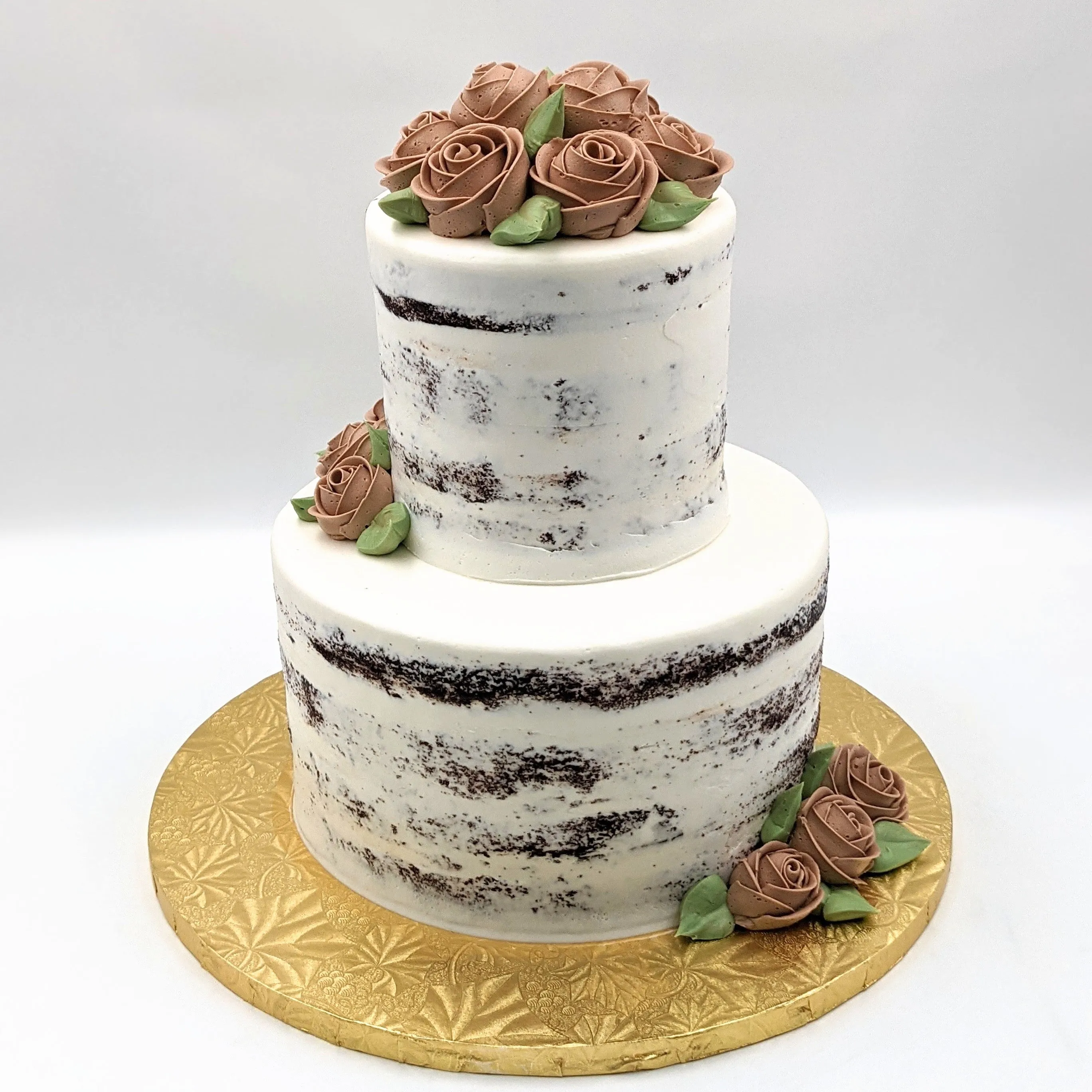 Naked Cake with Buttercream roses