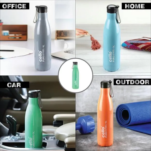 Puro Steel-X Neo 900 Water Bottle, 720ml