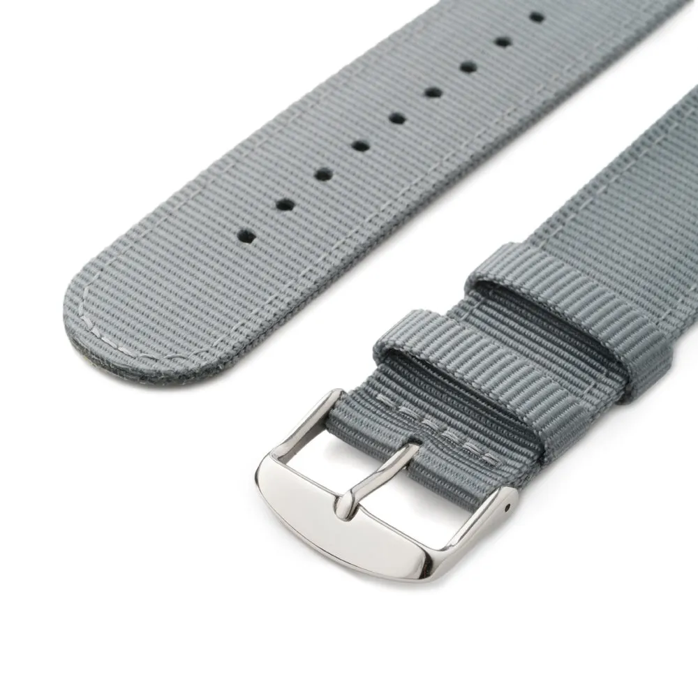 Quick Release Nylon Watch Band - Gray