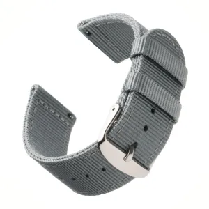 Quick Release Nylon Watch Band - Gray