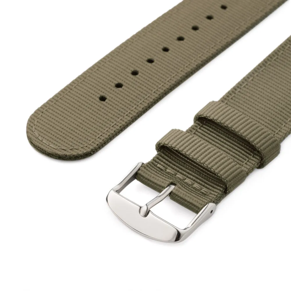 Quick Release Nylon Watch Band - Khaki