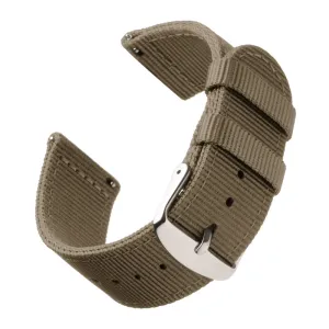 Quick Release Nylon Watch Band - Khaki