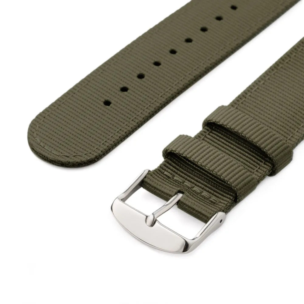 Quick Release Nylon Watch Band - Olive