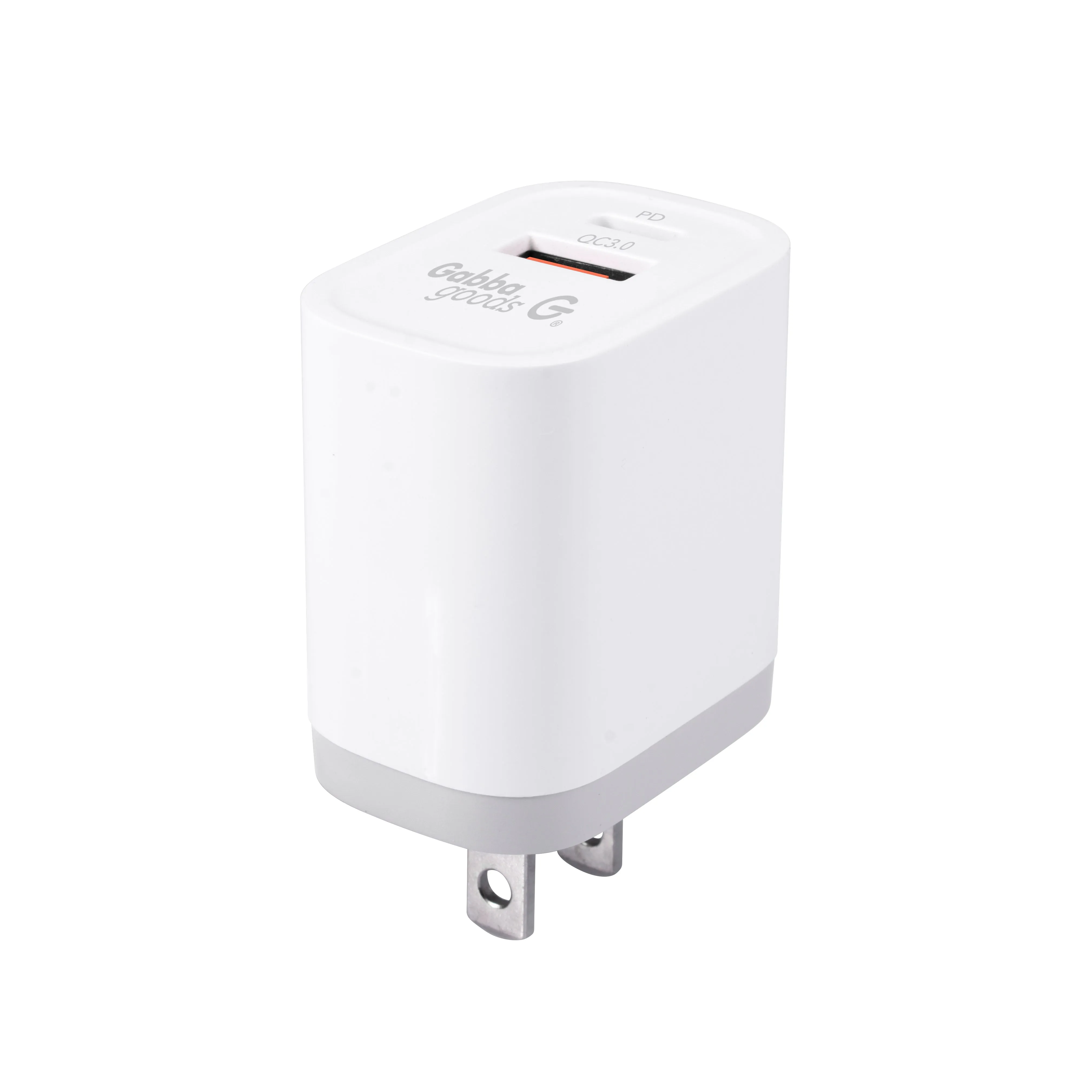 Rapid PD Power Delivery 18 Watt Wall Charger With USB-A and USB-C