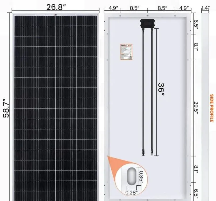 RSolarX™ 200W Solar Panel: Monocrystalline, 24V, Higher Efficiency Off-Grid