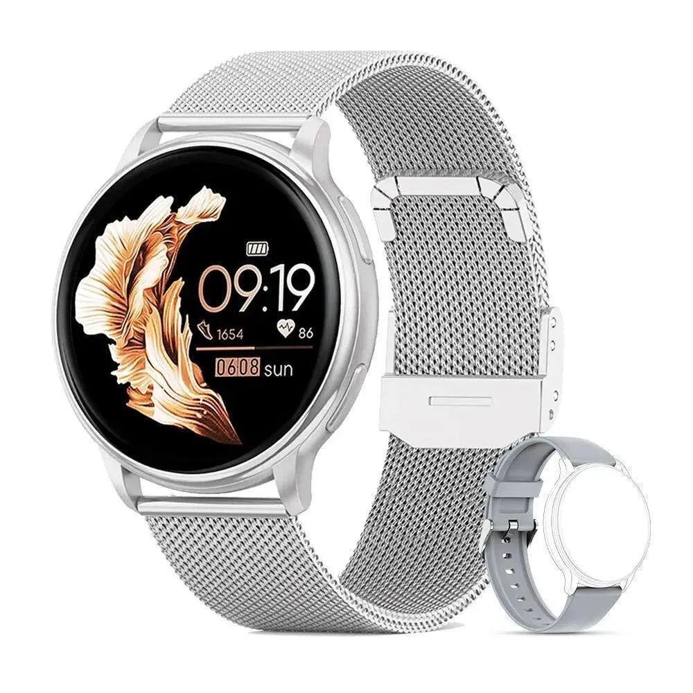 Stylish Bluetooth Fitness Smartwatch with Heart Rate Monitoring