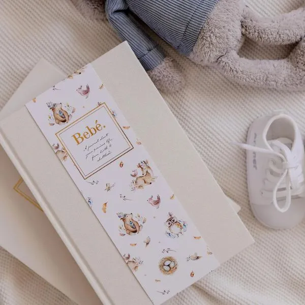 Truly Amor Bebé Baby Book With Keepsake Box And Pen - Ivory